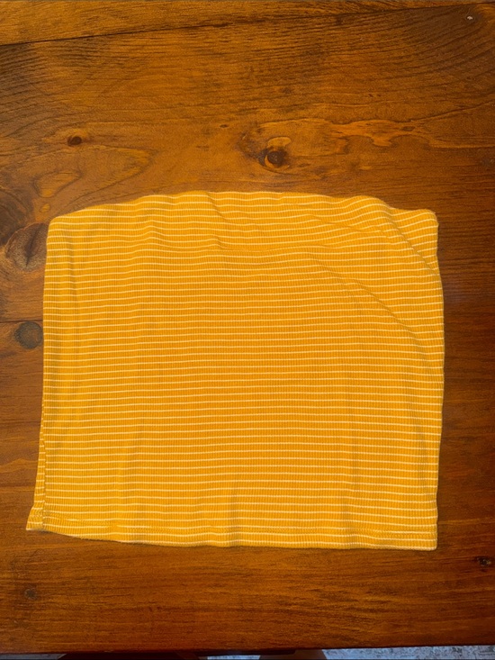 American Eagle Outfitters Tops - American Eagle Outfitters Yellow & White Striped Tube Top